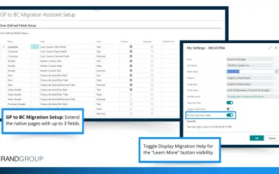 GP to BC Migration Assistant for Microsoft 365 — screenshot