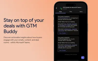 GTM Buddy for Microsoft 365 — screenshot