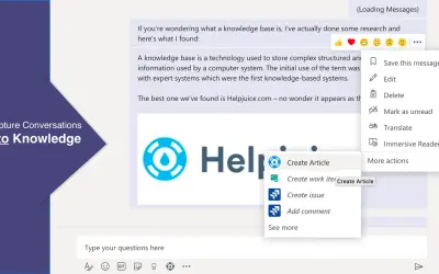 Helpjuice for Microsoft 365 — screenshot