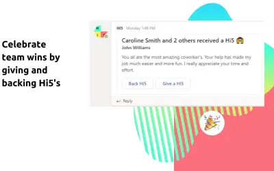 Hi5 for Microsoft 365 — screenshot