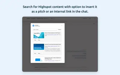 Highspot for Microsoft 365 — screenshot