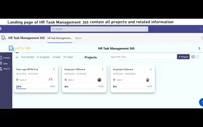 HR Task Management 365 For Microsoft Teams for Microsoft 365 — screenshot