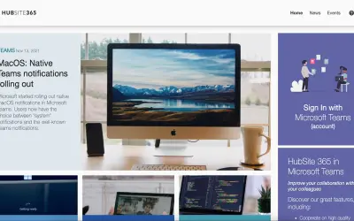 HubSite 365 for Microsoft 365 — screenshot