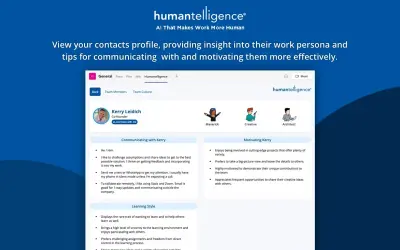Humantelligence for Microsoft Teams for Microsoft 365 — screenshot