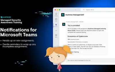 Huntress Managed SAT for Microsoft 365 — screenshot