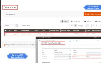 i95Dev Integrated eCommerce for Dynamics 365 ERP for Microsoft 365 — screenshot