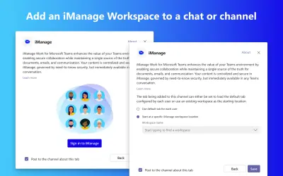iManage for Microsoft 365 — screenshot