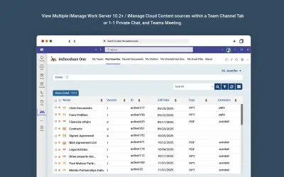 imDocShare One for Microsoft 365 — screenshot
