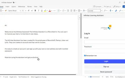 Infinitas Assistant for Microsoft 365 — screenshot