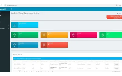 InfoTech Visitors Management System (VMS) for Microsoft 365 — screenshot