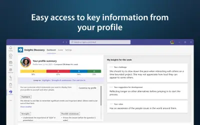 Insights Discovery for Microsoft 365 — screenshot