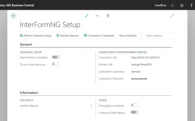 InterFormNG for Microsoft 365 — screenshot