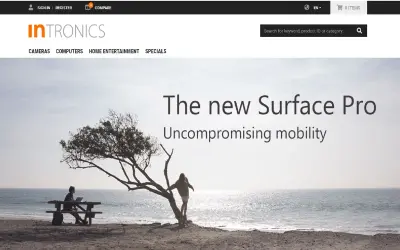Intershop Progressive Web App for Microsoft 365 — screenshot