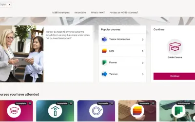 IntraActive Learning for Microsoft 365 — screenshot