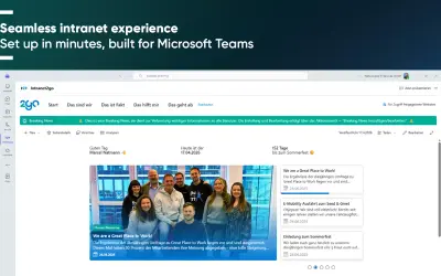Intranet2go Express for Microsoft 365 — screenshot
