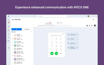 iPECS ONE Add-in for Microsoft 365 — screenshot