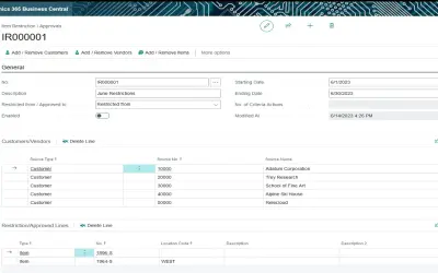 Item Restriction Management for Microsoft 365 — screenshot
