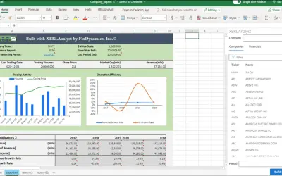 iXBRLAnalyst for Microsoft 365 — screenshot