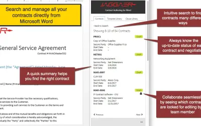 JAGGAER Contract Authoring for Microsoft 365 — screenshot