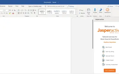 Jasperactive for Office for Microsoft 365 — screenshot