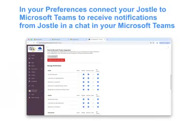 Jostle Notifications for Microsoft 365 — screenshot
