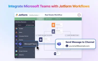 Jotform Workflows Online Workflow Builder for Teams for Microsoft 365 — screenshot