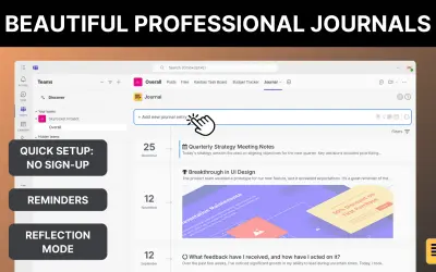 Journal Pro for Microsoft 365 — screenshot
