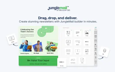 JungleMail for Microsoft 365 and SharePoint for Microsoft 365 — screenshot