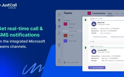 JustCall for Microsoft Teams for Microsoft 365 — screenshot