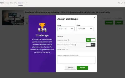 Kahoot! for Microsoft 365 — screenshot