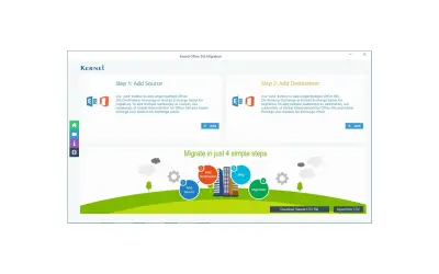 Kernel for Office 365 Migration for Microsoft 365 — screenshot