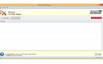 Kernel PDF Repair Tool for Microsoft 365 — screenshot