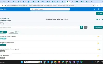 Knowledge Management Software for Microsoft 365 — screenshot