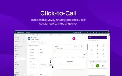 KrispCall For Dynamics 365 for Microsoft 365 — screenshot