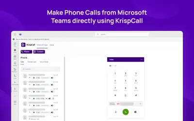 KrispCall for Microsoft 365 — screenshot