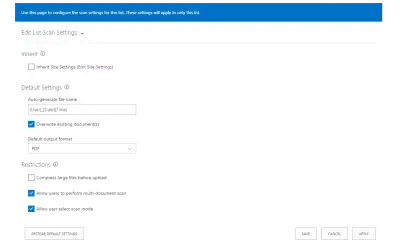 KWizCom Scan for Microsoft 365 — screenshot