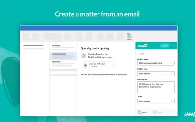 LawVu for Outlook for Microsoft 365 — screenshot