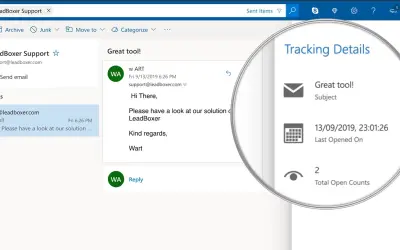 LeadBoxer for Outlook for Microsoft 365 — screenshot