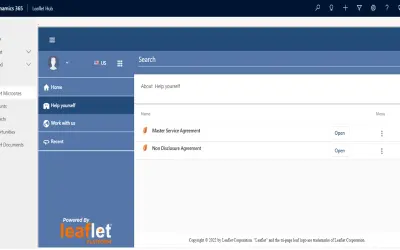 Leaflet for Dynamics 365 for Microsoft 365 — screenshot