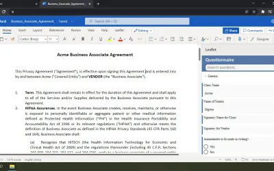 Leaflet for Word Online for Microsoft 365 — screenshot