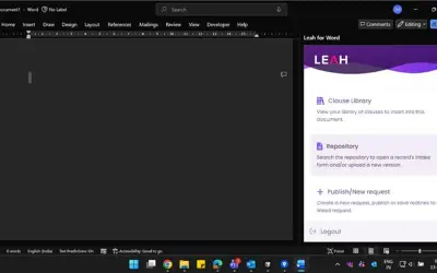 Leah for Word for Microsoft 365 — screenshot