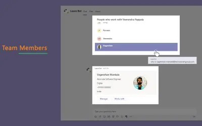 LeaveBot for Microsoft 365 — screenshot