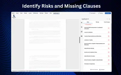 LegalGraph AI For Microsoft Word for Microsoft 365 — screenshot
