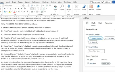 Lexifina for Microsoft 365 — screenshot