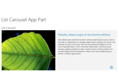 List Carousel for Microsoft 365 — screenshot