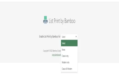 List Print by Bamboo for Microsoft 365 — screenshot