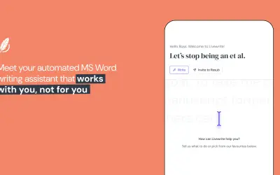 Livewrite: Academic Writing Assistant for Microsoft 365 — screenshot
