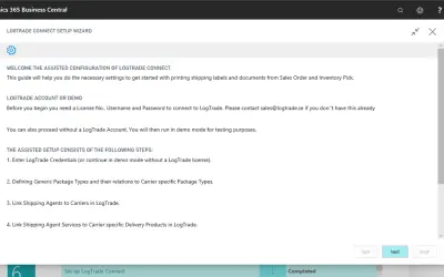 Logtrade Connect for Microsoft 365 — screenshot