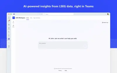 LSEG Workspace for Microsoft 365 — screenshot