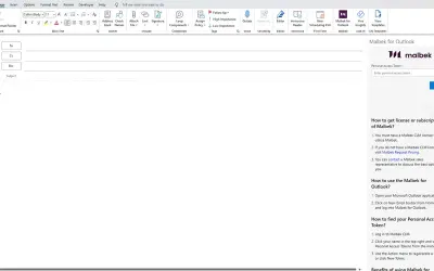 Malbek for Outlook for Microsoft 365 — screenshot